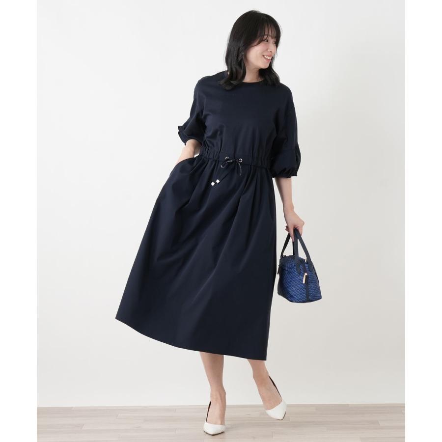 洗えるウエストリボンフレアワンピース【MUSE BY ROCHAS Premiere】の画像