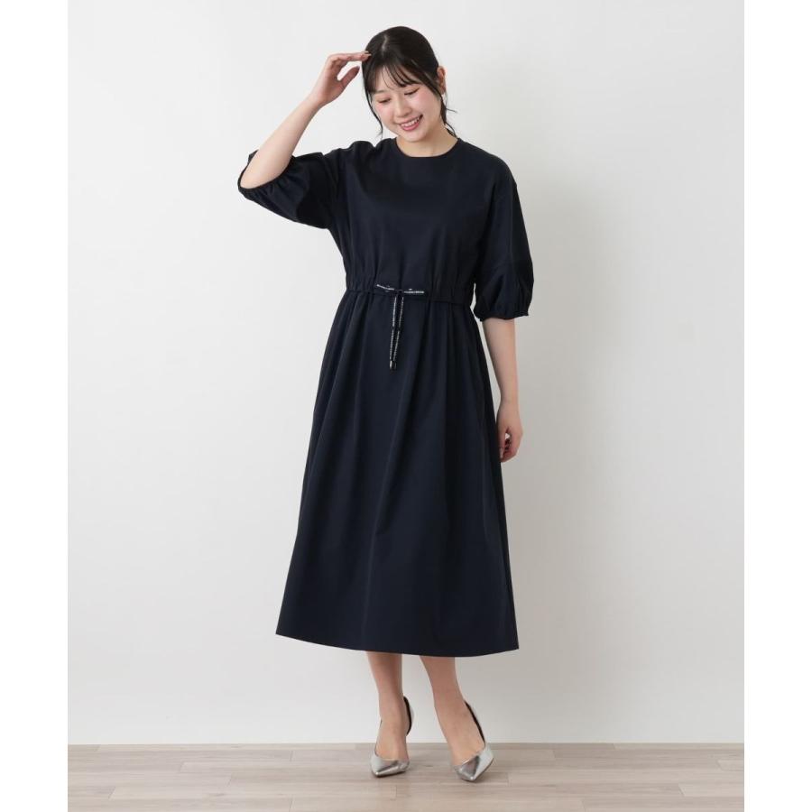 洗えるウエストリボンフレアワンピース【MUSE BY ROCHAS Premiere】の画像