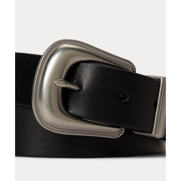 Ralph Lauren ウエスタンベルト Sサイズ 本革 POLO RALPH LAUREN（ポロ・ラルフローレン） レザー ウエスタン ベルト