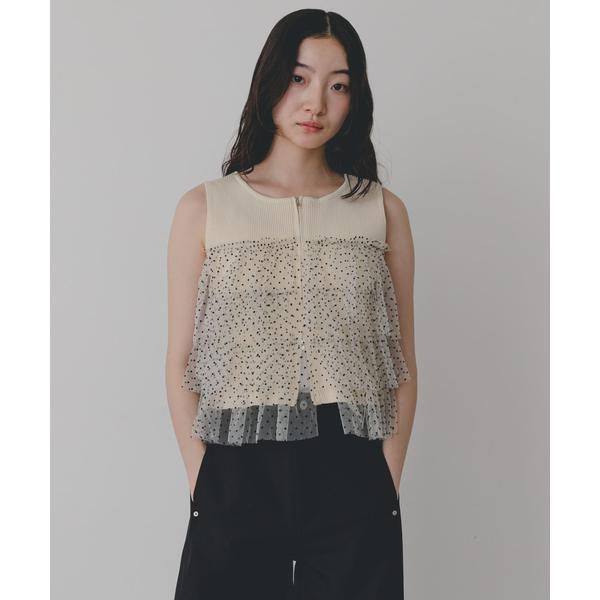 洗濯可』ダブルジップフリルニットトップ : マルイ(丸井)Yahoo!店
