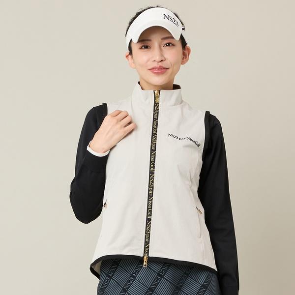 【Women's】バックギャザージップベストの画像