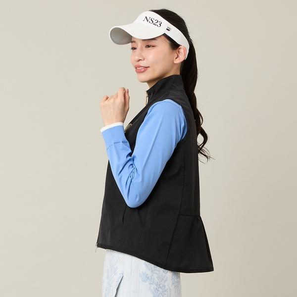 【Women's】バックギャザージップベストの画像
