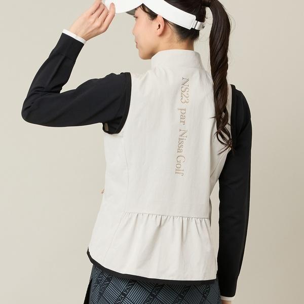 【Women's】バックギャザージップベストの画像