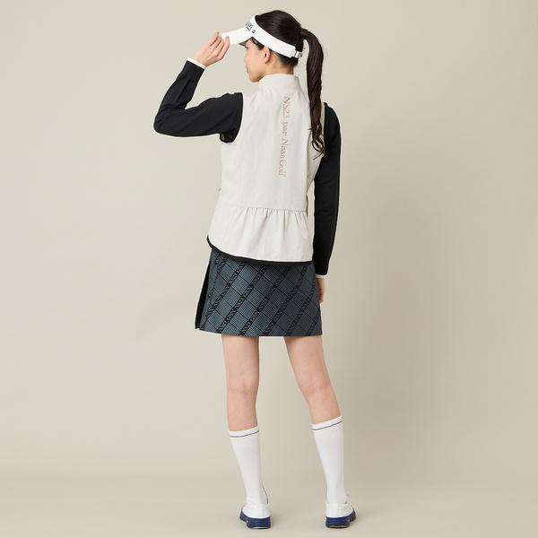 【Women's】バックギャザージップベストの画像