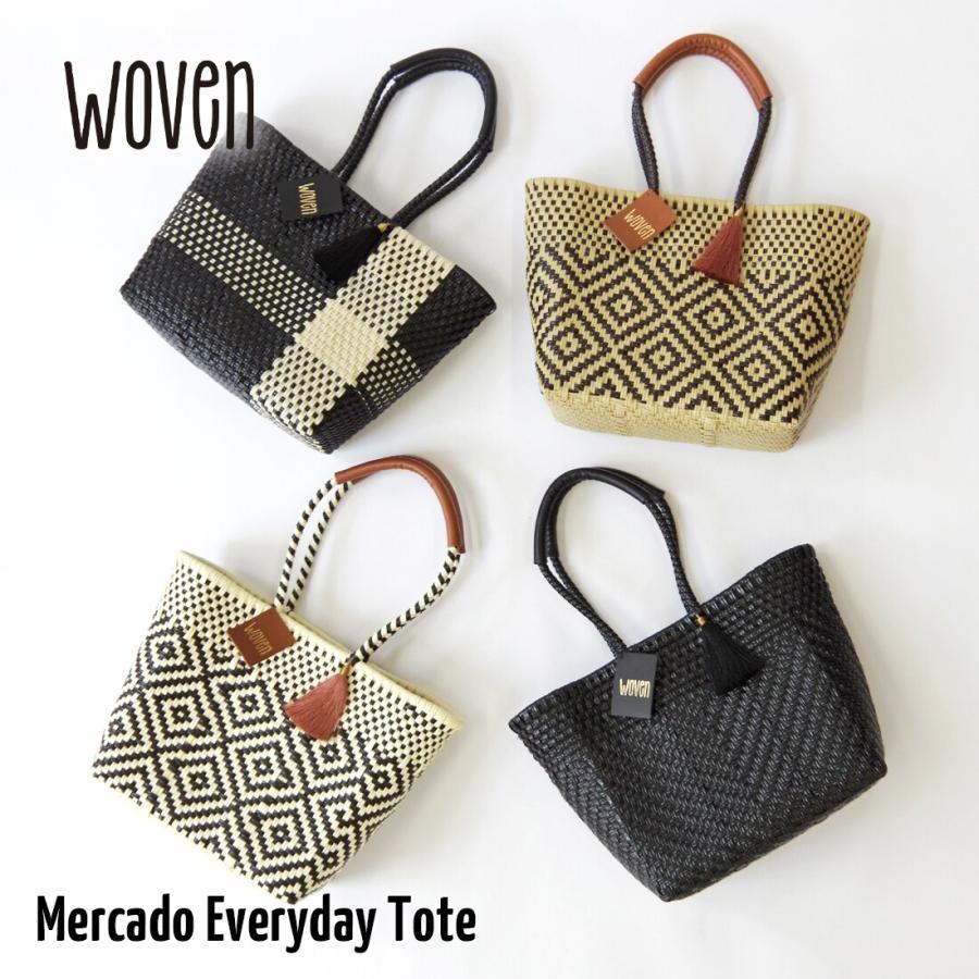 WOVEN (ウーヴン) / メキシコ製 エブリデイトートメルカドバッグ かご