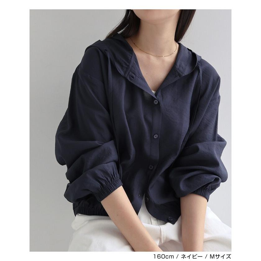 kotohayokozawa todo シアーシャツ ネイビー フーディ 長袖 シアー シャツ evernavy エバーネイビー : マルイ(丸井