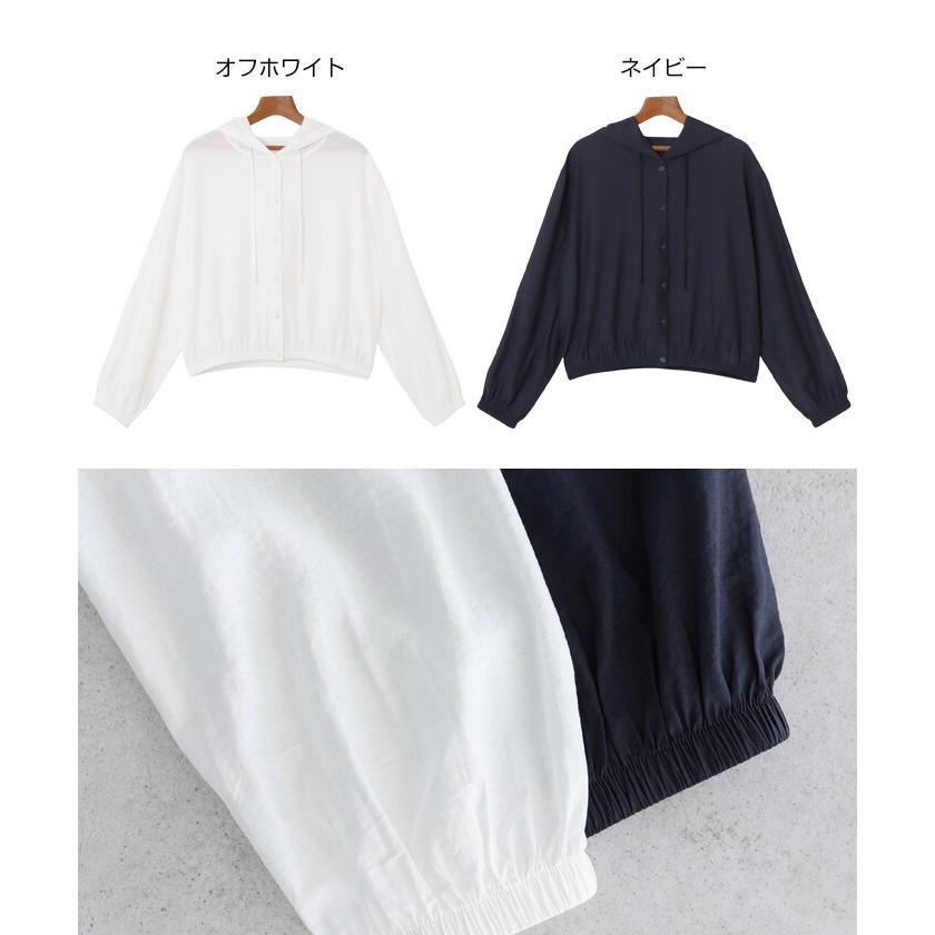 フーディ 長袖 シアー シャツ evernavy エバーネイビー : マルイ(丸井