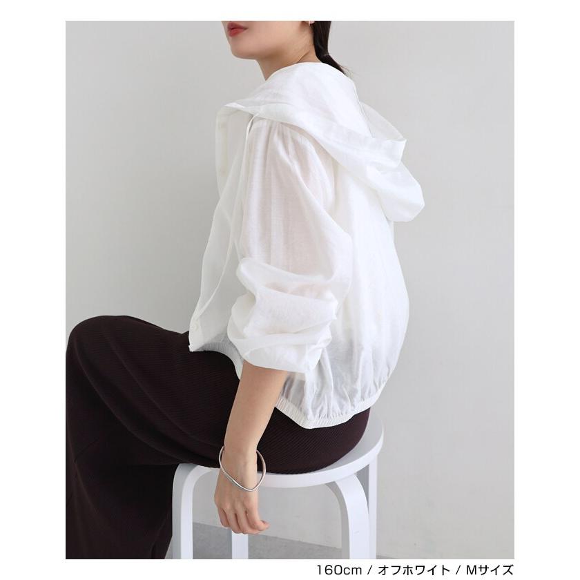 フーディ 長袖 シアー シャツ evernavy エバーネイビー : マルイ(丸井 