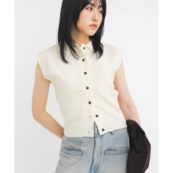 KBF（ケービーエフ） スリーブレスニットシャツ : マルイ(丸井)Yahoo