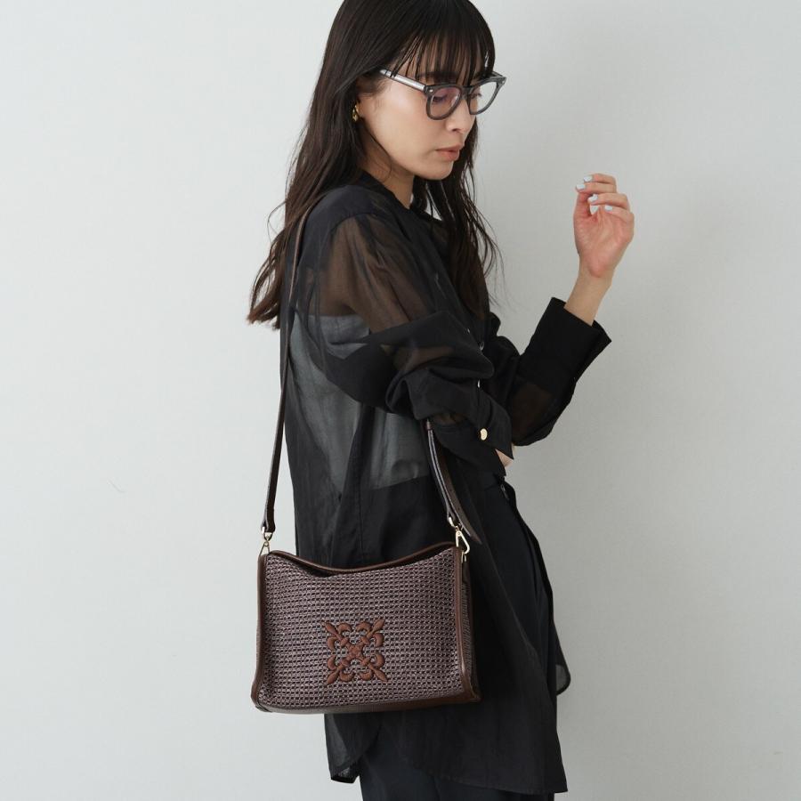 russet（ラシット） ナイロンラフィアショルダーバッグ(CE-1713