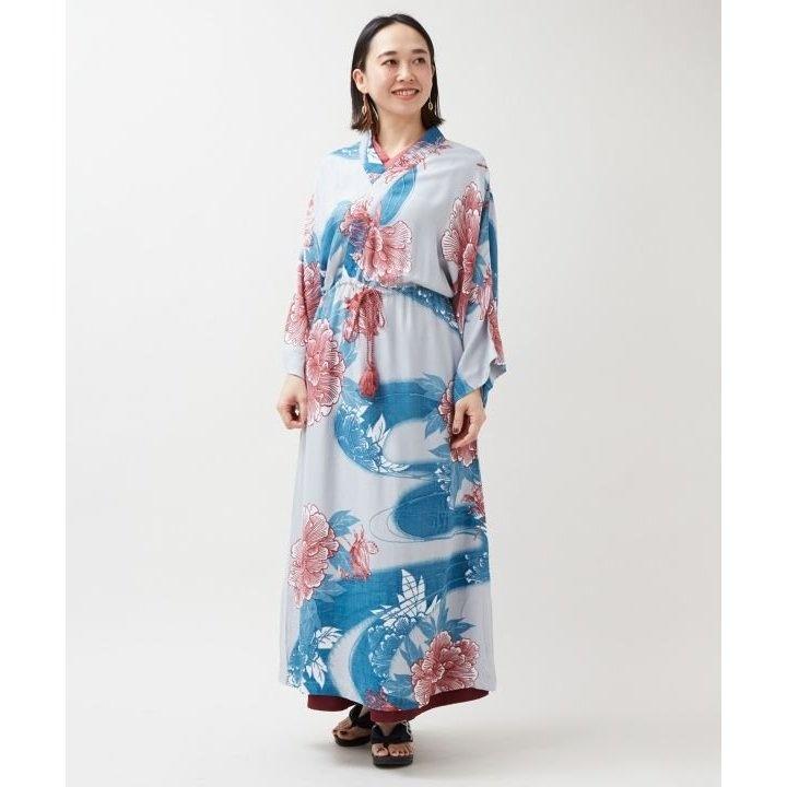今期新作 カヤ 花舟ならいワンピース 単衣 着物風ロングワンピース 浴衣 紫 カヤ】花舟ならいワンピース : マルイ(丸井)Yahoo!店 - 通販 - Yahoo