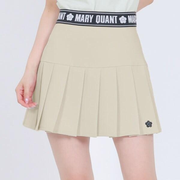 MARY QUANT（マリークヮント） ロゴテーププリーツミニ スカート