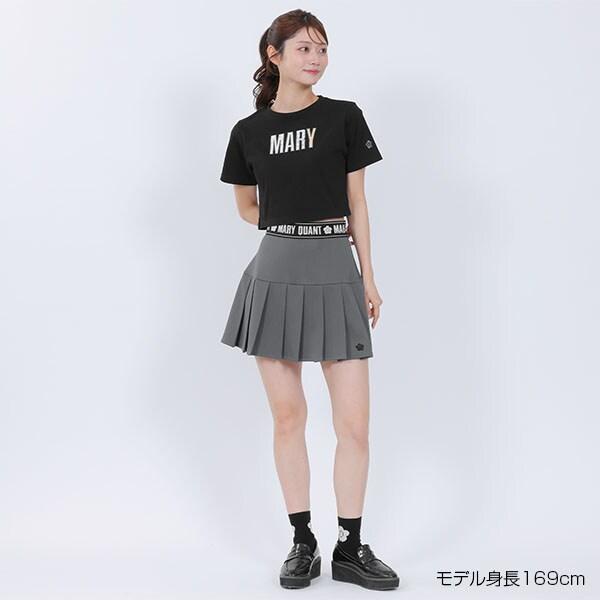 マリークワント　ロゴテーププリーツミニ スカート Мサイズ MARY QUANT（マリークヮント） ロゴテーププリーツミニ スカート