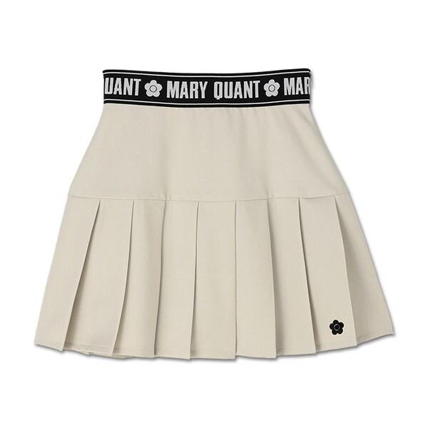 マリークワント　ロゴテーププリーツミニ スカート Мサイズ MARY QUANT（マリークヮント） ロゴテーププリーツミニ スカート