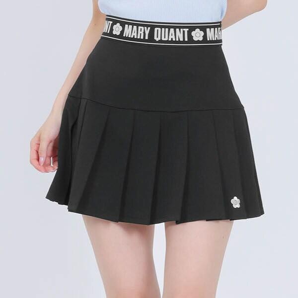 MARY QUANT（マリークヮント） ロゴテーププリーツミニ スカート
