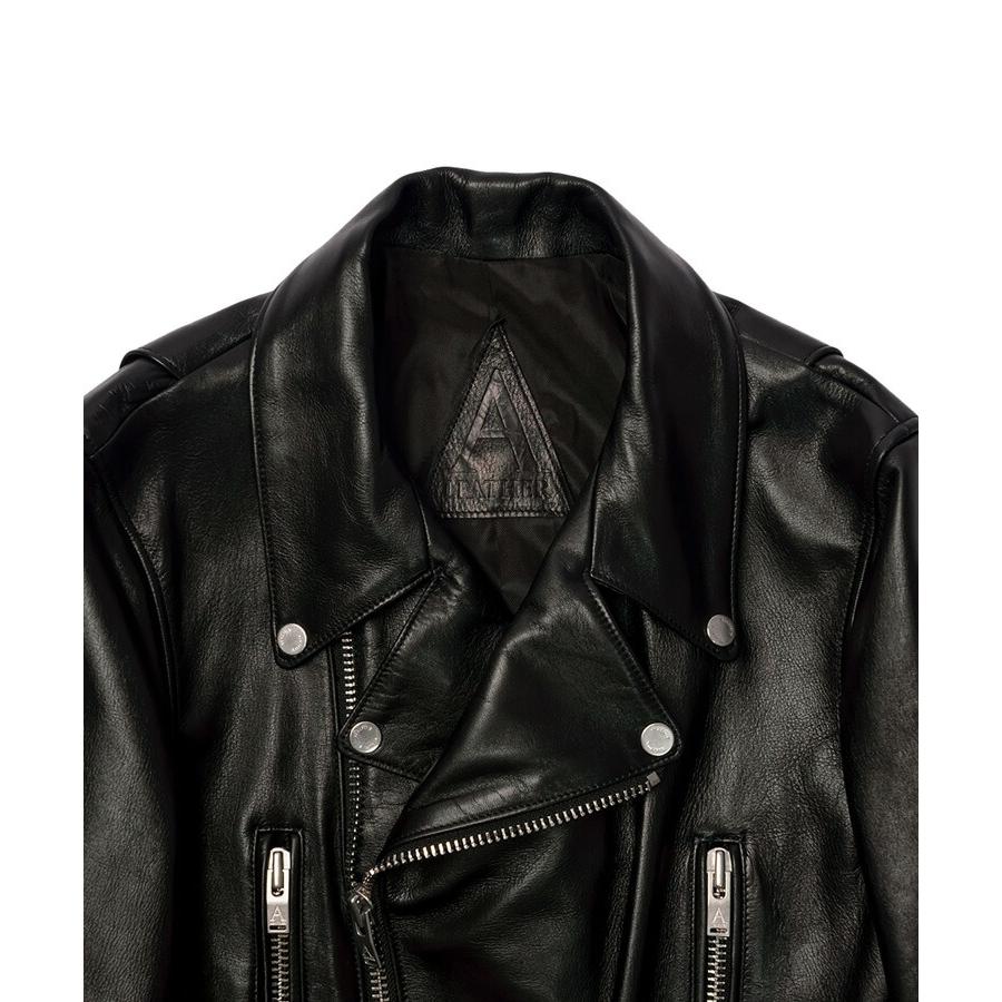 MOTO JACKET / ブラックスムース [AMJ2401]の画像
