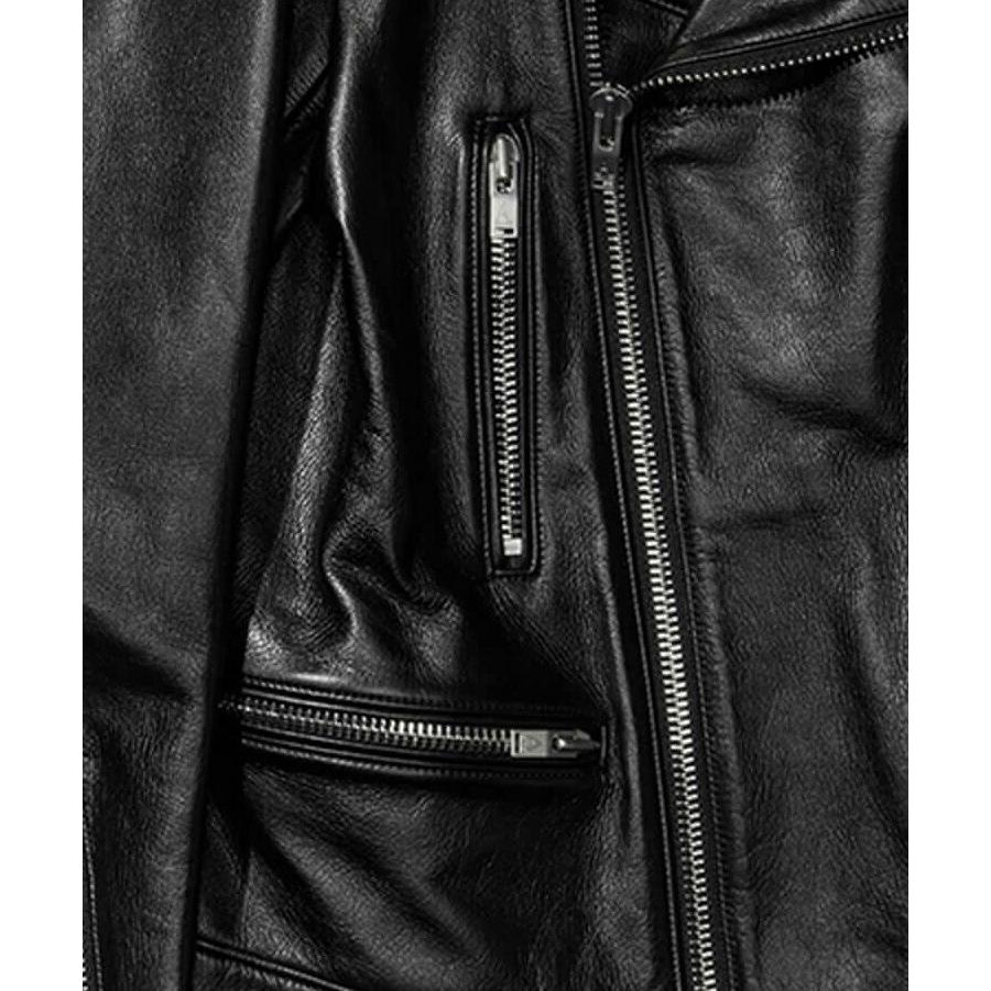 MOTO JACKET / ブラックスムース [AMJ2401]の画像