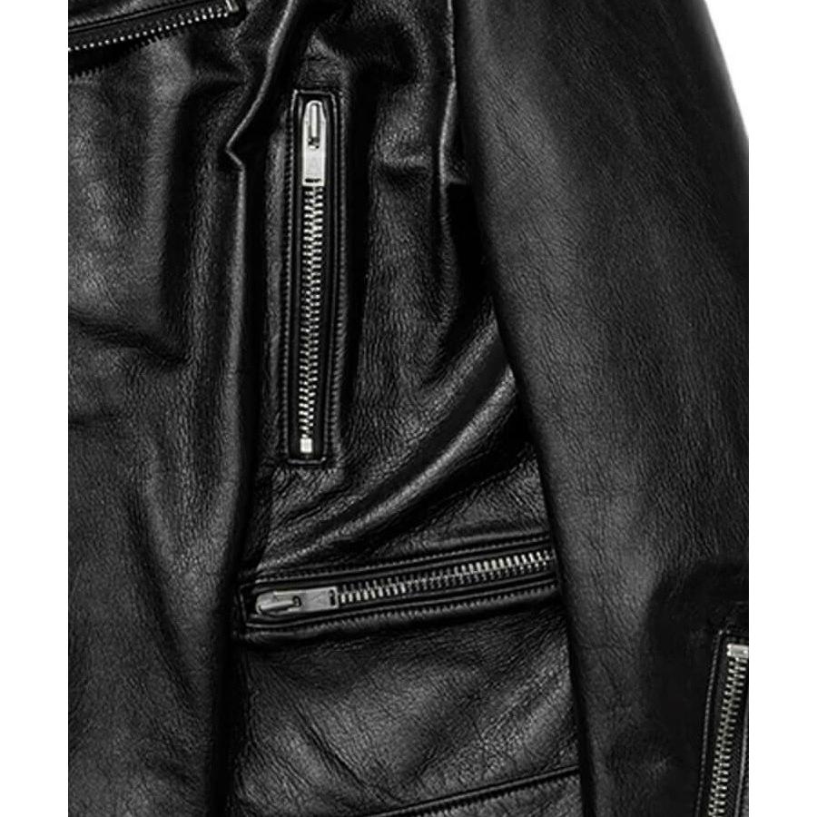 MOTO JACKET / ブラックスムース [AMJ2401]の画像