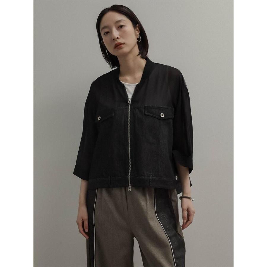 最終値下げ　新品未使用タグ付き　RADIATEデニム×シアー切替レースブルゾン RADIATE（ラディエイト） デニム×シアー切替レースブルゾン : マルイ