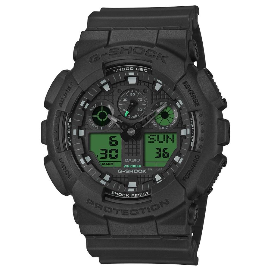 BLACK AND ELECTRO GREEN【国内正規品】GA-100BEG-1AJF_1