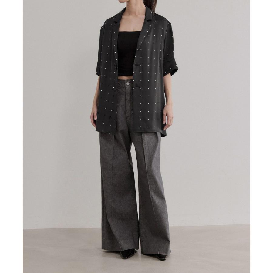 EMOELLE テーラーカラーシャツ　美品 ADAM ET ROPE'（アダムエロペ） 【EMOELLE】テーラーカラーシャツ