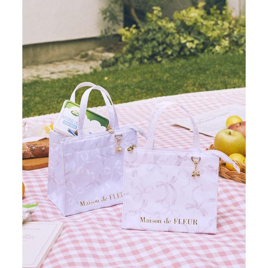 Maison de FLEUR（メゾンドフルール） 【保冷機能付き】リボン柄保冷