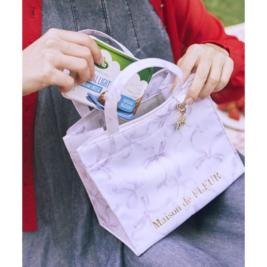 Maison de FLEUR（メゾンドフルール） 【保冷機能付き】リボン柄保冷