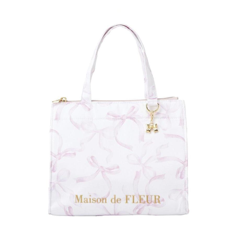 Maison de FLEUR（メゾンドフルール） 【保冷機能付き】リボン柄保冷