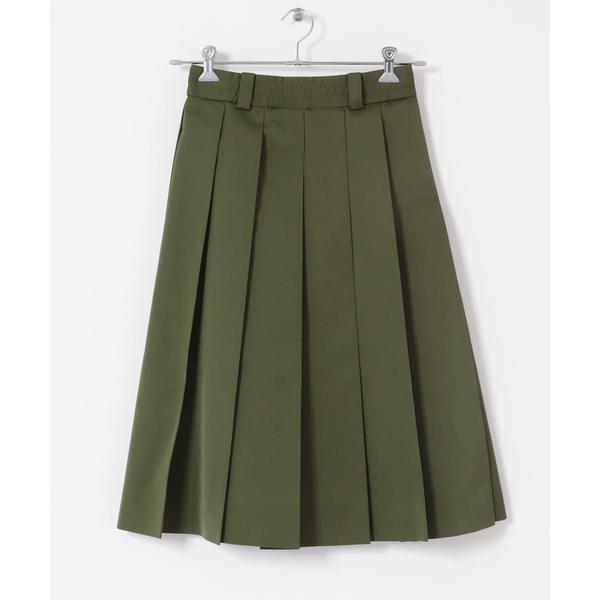 Scye　TAFFETAPLEATEATED SKIRT