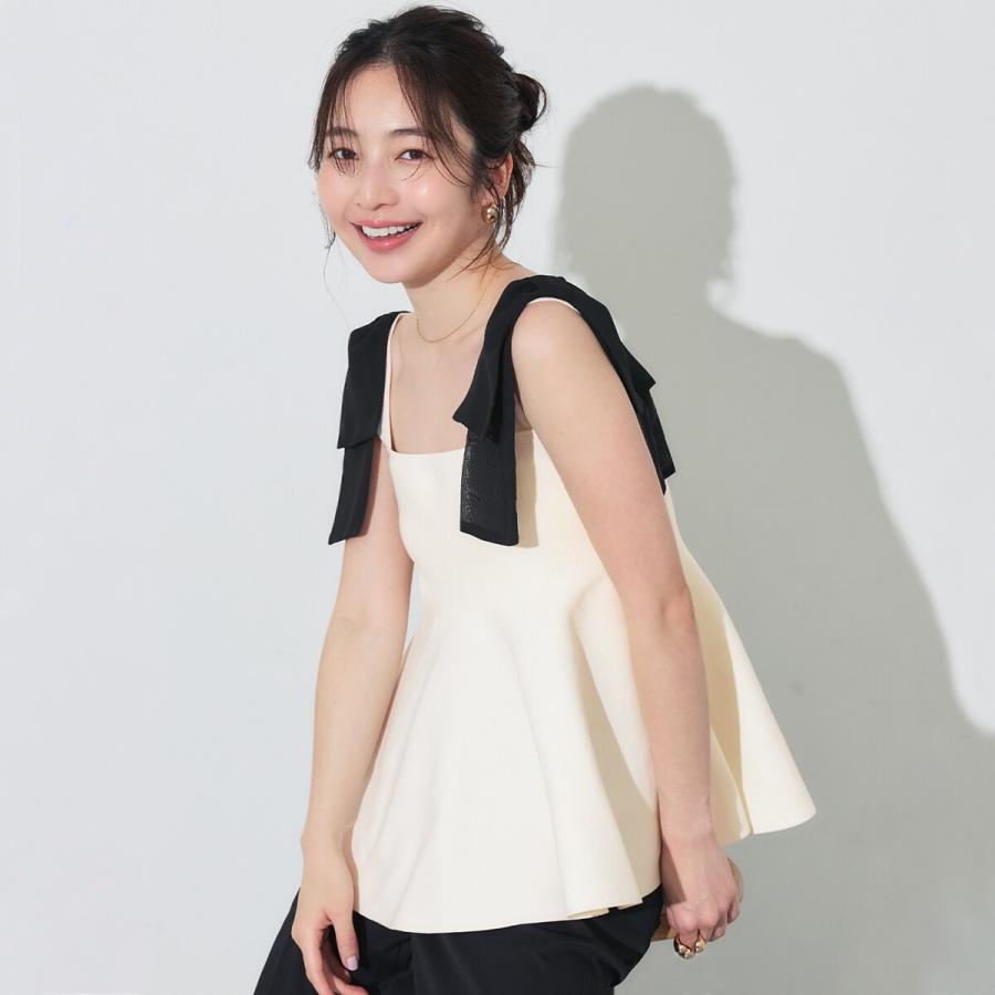 coca（コカ） スポンディッシュニットリボンキャミソール 全2色