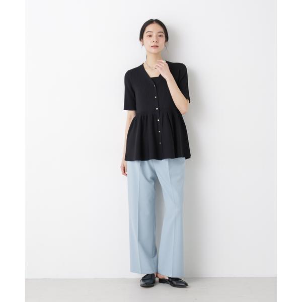 SUMMER VEIL KNIT ペプラムニットカーディガン : マルイ(丸井)Yahoo!店