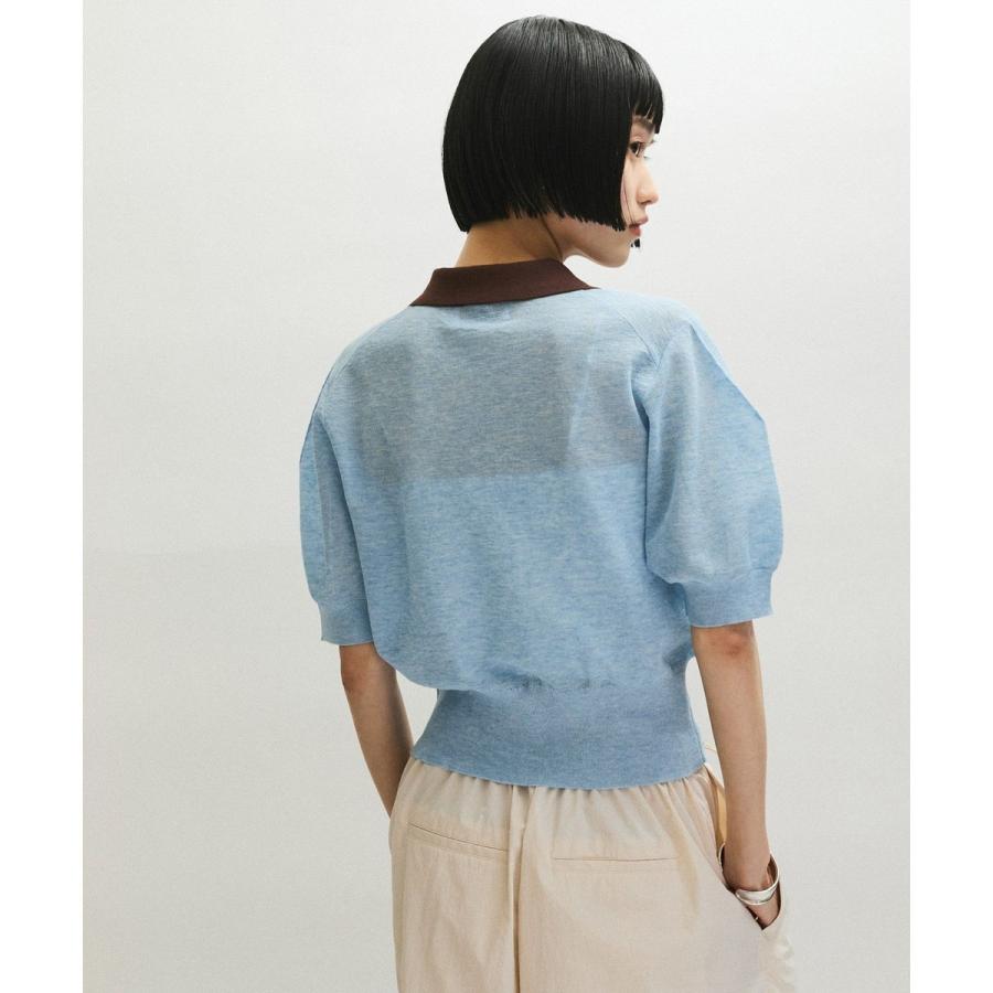 ADAM ET ROPE'（アダムエロペ） 【定番】ラミーニットポロシャツ