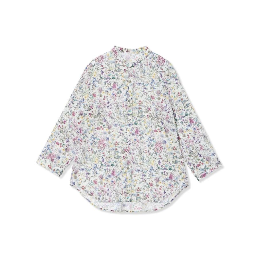 【Liberty】リバティプリントスタンドカラーシャツの画像