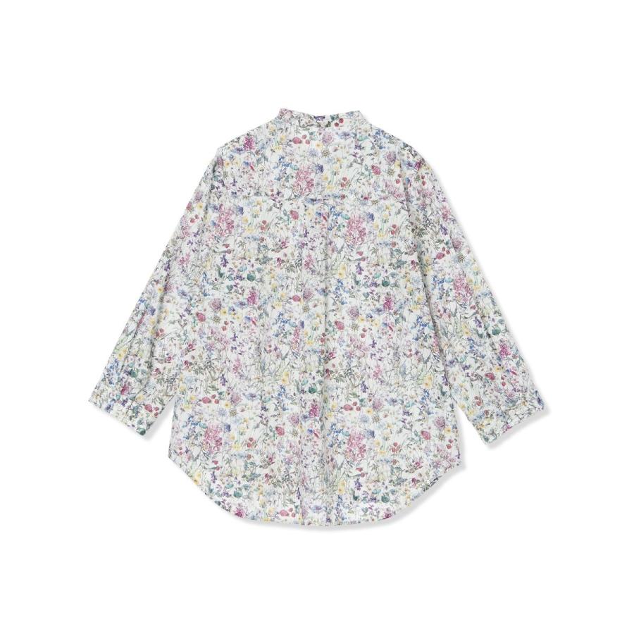 【Liberty】リバティプリントスタンドカラーシャツの画像