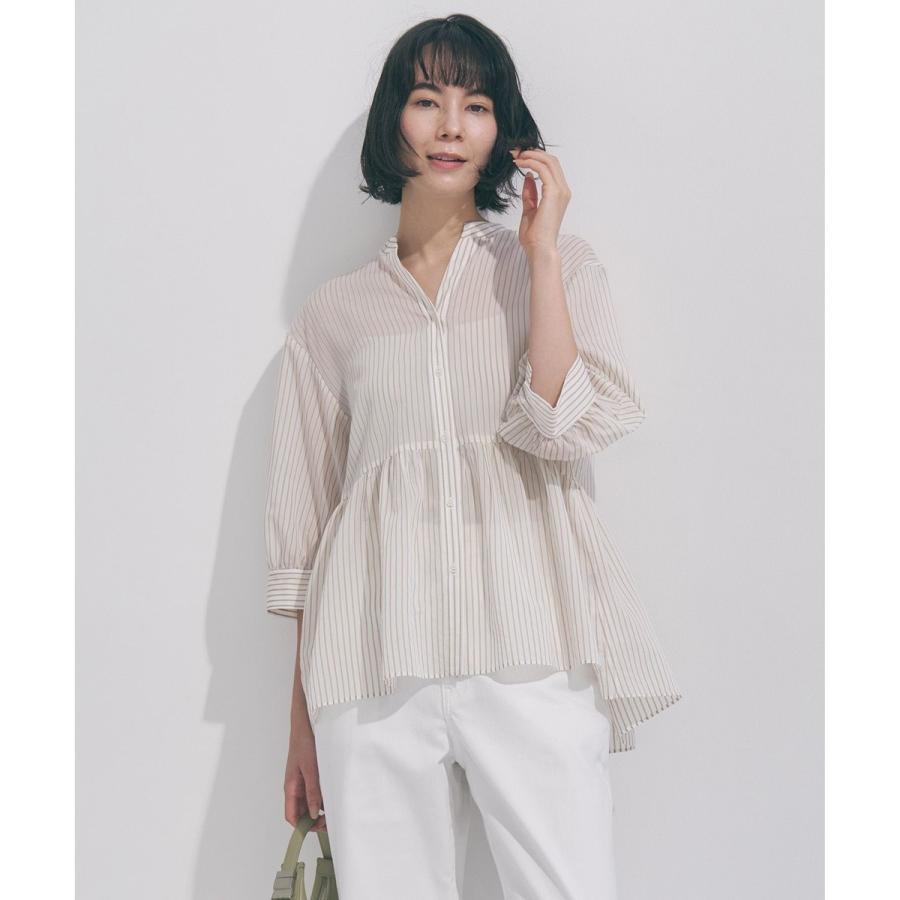 野呂佳代さん着用】ペプラム ギャザーブラウス : マルイ(丸井)Yahoo!店
