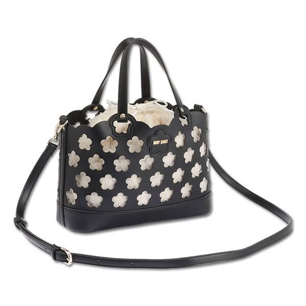 新作❗マリークワント♥パンチングデイジー２Wayバッグ MARY QUANT（マリークヮント） パンチングデイジー 2WAYミニトート