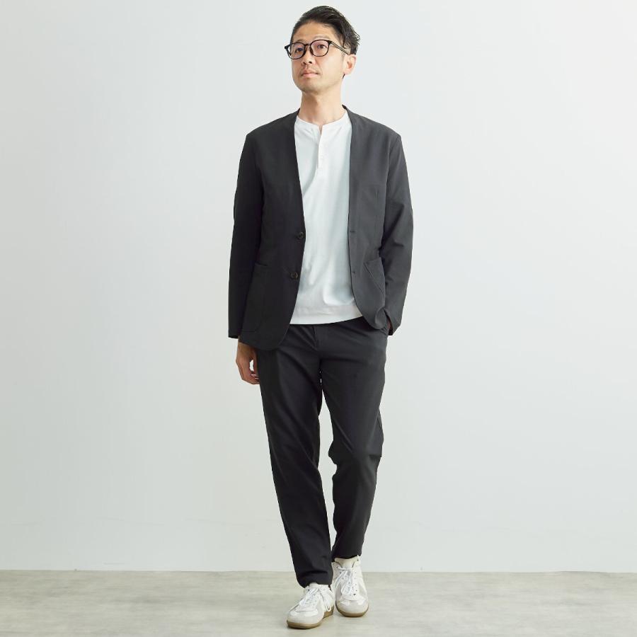 MEN'S MELROSE ソロテックスサッカーイージーノーカラージャケット