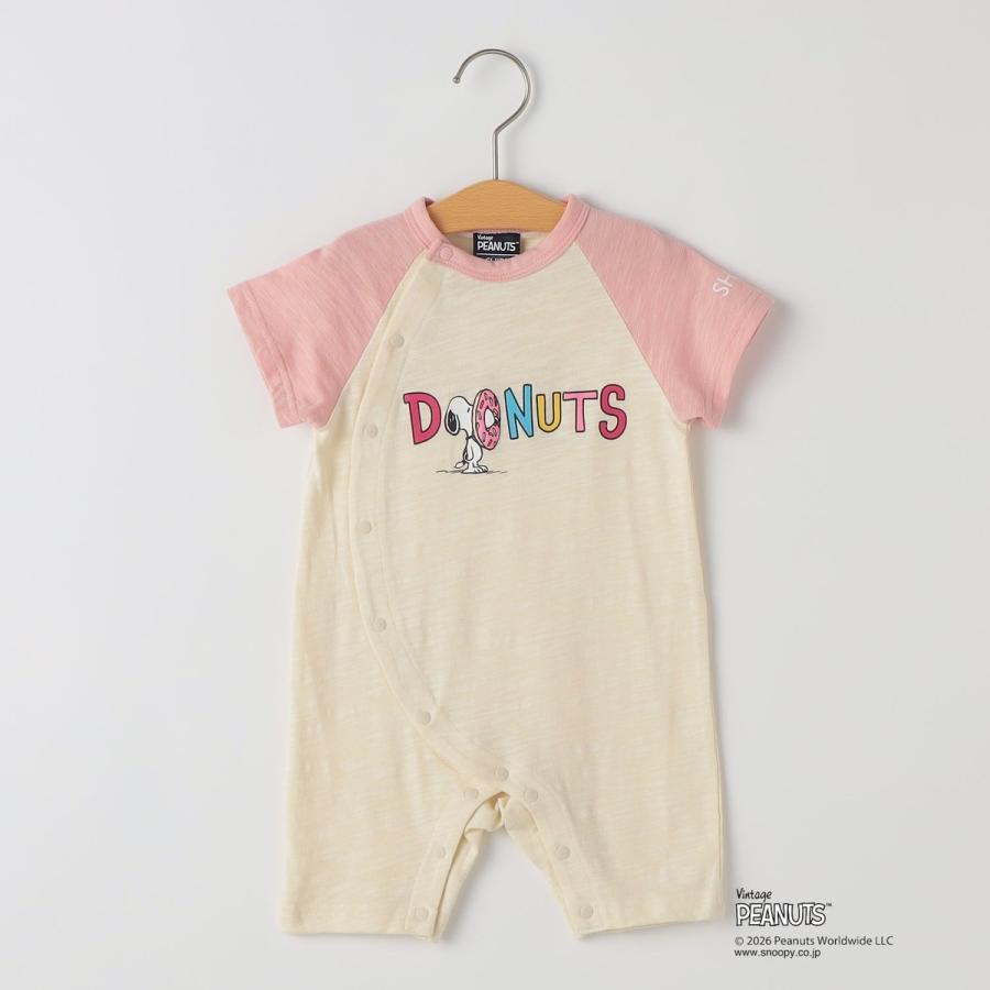 SHIPS KIDS:70〜80cm /PEANUTS スヌーピー プリント ロンパース_1