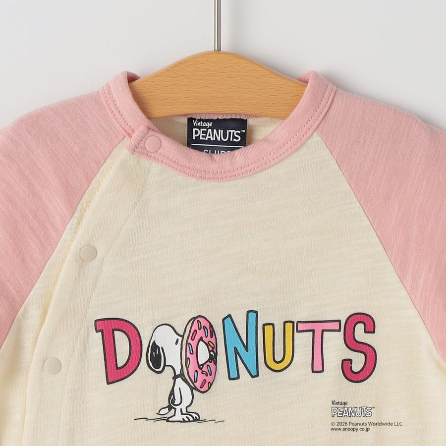 SHIPS KIDS:70〜80cm /PEANUTS スヌーピー プリント ロンパース_4