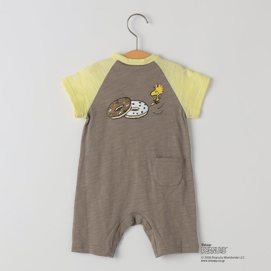 SHIPS KIDS:70〜80cm /PEANUTS スヌーピー プリント ロンパース_9