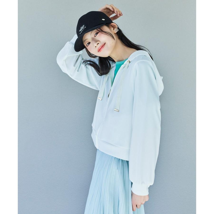 TOCCA トッカ【洗える】ＰＥＡＲＬ　ＨＯＯＤＩＥフーディー　パール パーカー TOCCA（トッカ） 【松木育未さん着用】SUNNY VEIL ラッシュガード