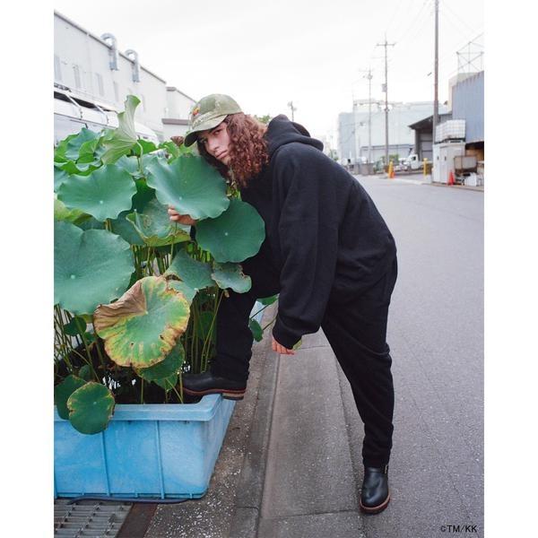 mononoke・made／モノノケ・メイド／HOODIE／FLOWER／BLACKの画像