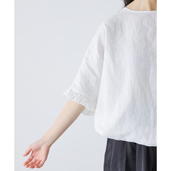 かぐれ リネンフリルスリーブプルオーバー : マルイ(丸井)Yahoo!店