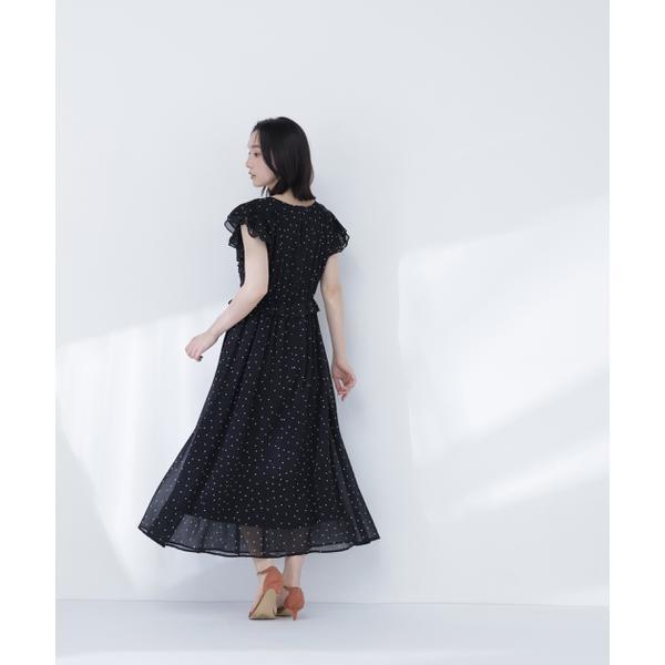 【新品タグ付き】ドロストリボンギャザーワンピース　STRATAコヒナエストラータ NATURAL BEAUTY BASIC（ナチュラルビューティーベーシック） ドロスト