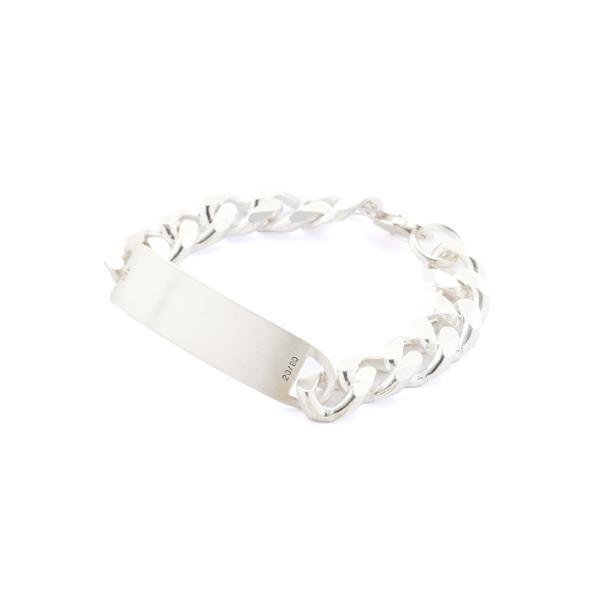 トゥエンティーエイティー／STERLING SILVER ID BRACELET 13mm WIDT