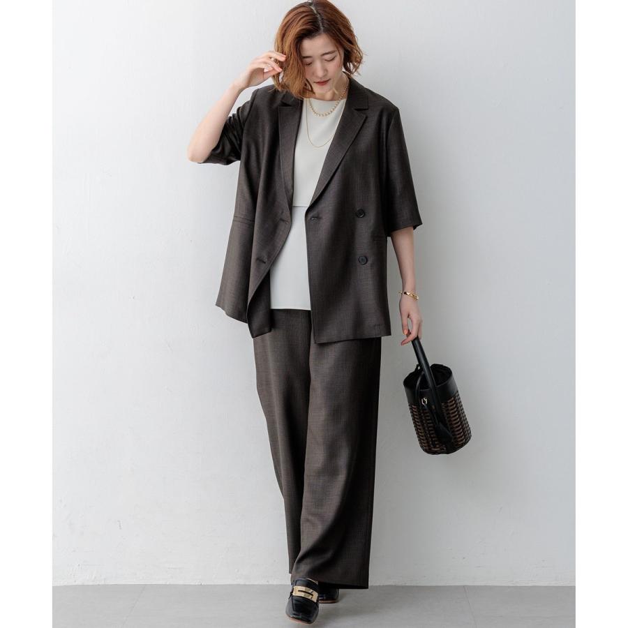 23区（ニジュウサンク） 【Oggi掲載】リネンライクグロッシー ハーフ 