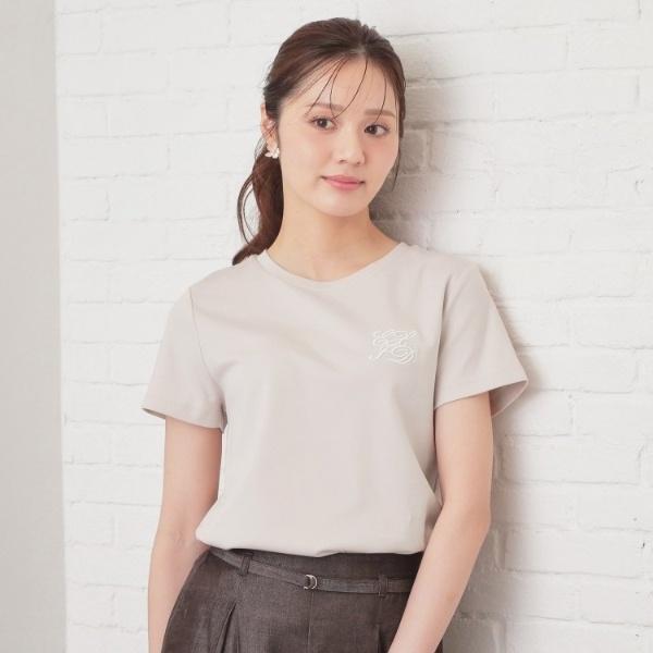 index（インデックス） 【接触冷感】エンブレムロゴ刺繍Tシャツ《UV