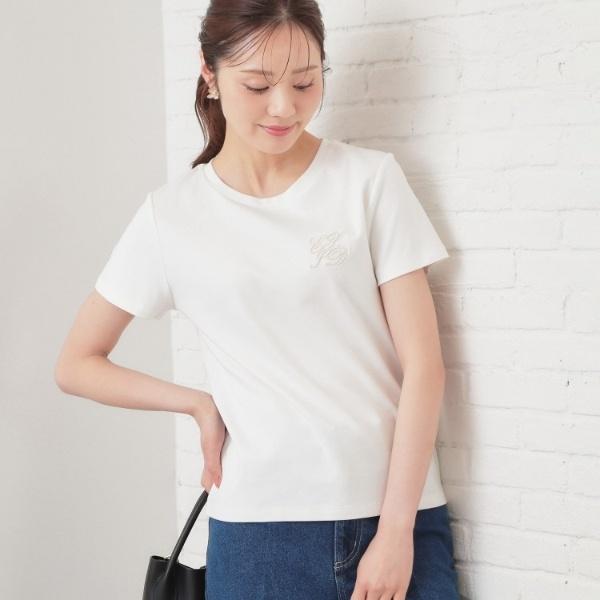 index（インデックス） 【接触冷感】エンブレムロゴ刺繍Tシャツ《UV