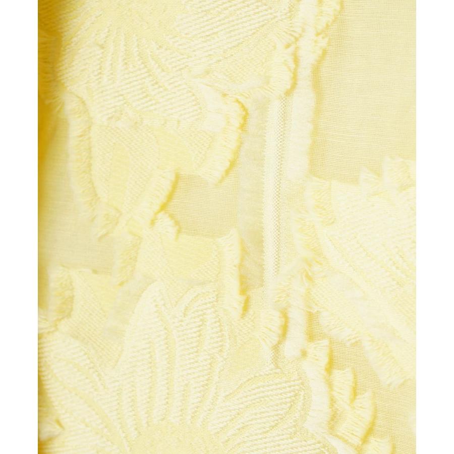 ひまわりジャカード・ニットカーディガンの画像