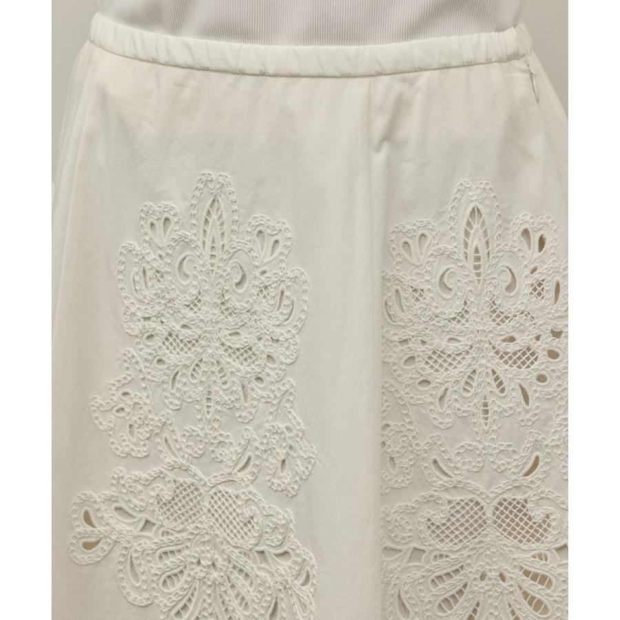 刺繍スカラップスカートの画像